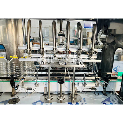 Automatischer Plastikflaschen-Füllmaschine-hohe Leistungsfähigkeits-multi Kopf-lineares nicht Ätzmittel