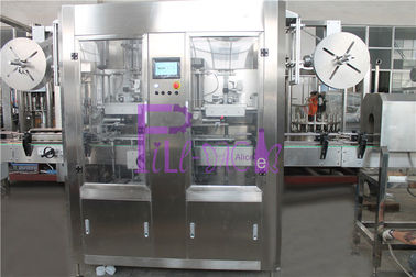 Industrielle automatische Etikettiermaschine, Getränkeflaschen-Doppelt-Kopf-Ärmel-Kennzeichnungssystem
