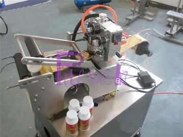 Halb automatische Flaschen-Etikettiermaschine für Aufkleberaufkleber mit Datumskodierungsdrucker