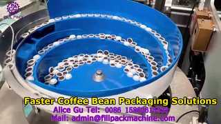 2273 J124 Vertikale Verpackungsmaschine für Kaffeebohnen mit Folienaufwicklung und rückseitiger Versiegelung