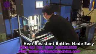 2030 K1 Ukraine Halbautomatische hitzebeständige Flaschenblasmaschine