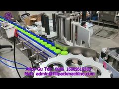 2164 M4 Glasflaschen mit Weißblechverschluss, automatische Drehteller-selbstklebende wöchentliche Etikettiermaschine