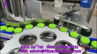 2129 M4 Automatische Rundläufer-Etikettiermaschine für Glasflaschen mit Dreifachschraubverschluss und selbstklebendem Etikett