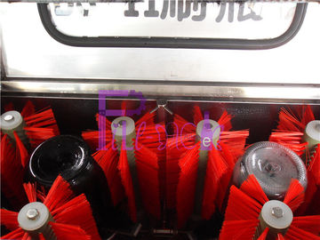 Doppelte Kopf-halb automatische Glasflaschenreinigungs-Maschine für Getränkefüllende Linie