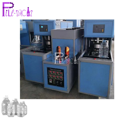 Halbautomatische PET-Blasformmaschine, 1 Hohlraum, 2 Gebläse + 1 Heiz-/Flaschenblasausrüstung für 5–10 l
