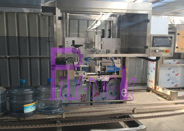 Gallonen-Flaschen-Etikettiermaschine PLC-Steuerung des Edelstahl-0-50BPM