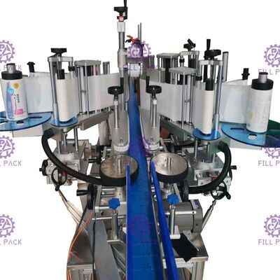 Automatische Quadrat-Ebenen-Flaschen-Etikettiermaschine spezieller geformter doppelter klebender Seitenaufkleber