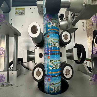 Justierte Edelstahl-automatische Etikettiermaschine PLC-Steuerung