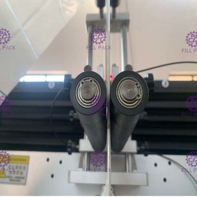 Justierte Edelstahl-automatische Etikettiermaschine PLC-Steuerung