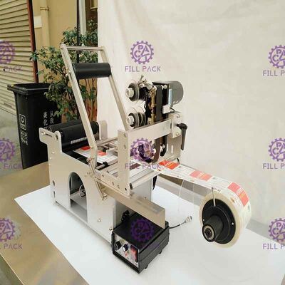 Klebender runde Flaschen-Etikettiermaschine-halb automatischer Flaschen-Etikettierer