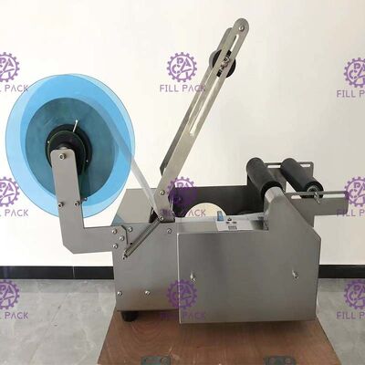 Selbstklebende Etikettiermaschine Semiauto 50BPH mit Code-Drucker