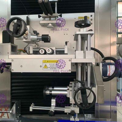 Flaschen-Etikettiermaschine-Panasonic-Bewegungsärmel-Applikator 400BPM des Haustier-1L