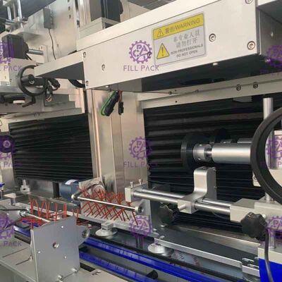 Flaschen-Etikettiermaschine-Panasonic-Bewegungsärmel-Applikator 400BPM des Haustier-1L