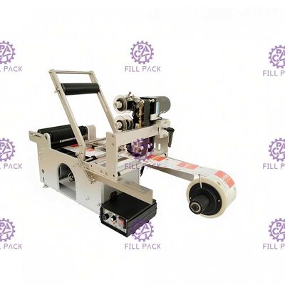 Halb automatische Flaschen-Etikettiermaschine für Aufkleberaufkleber mit Datumskodierungsdrucker