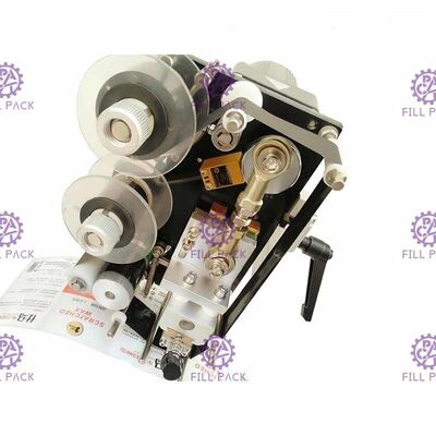 Halb automatische Flaschen-Etikettiermaschine für Aufkleberaufkleber mit Datumskodierungsdrucker