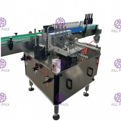 Rundes Glasgefäß-automatische Etikettiermaschine nasser Hochgeschwindigkeitskleber