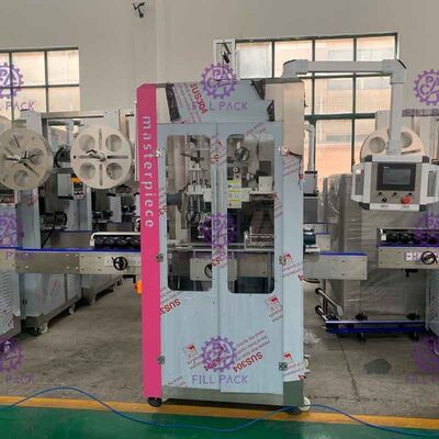 Doppelte treibende vier Blätter installierte Flaschen-Etikettiermaschine mit Panasonic-Fahrer