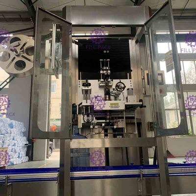 Gallonen-Flaschen-Etikettiermaschine PLC-Steuerung des Edelstahl-0-50BPM