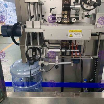 Gallonen-Flaschen-Etikettiermaschine PLC-Steuerung des Edelstahl-0-50BPM