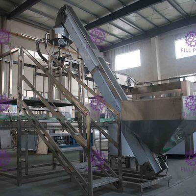 Köpfe der Edelstahl-Trinkwasser-Flaschen-Füllmaschine-10 mit linearer Art