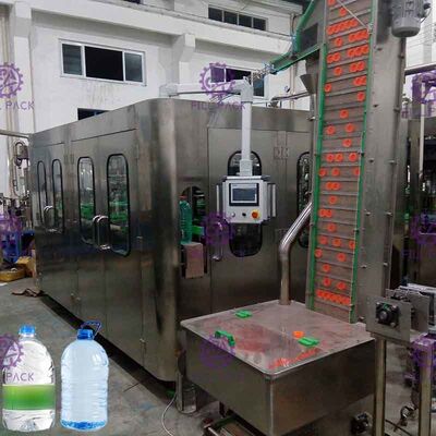 Volle automatische Flasche 3 Monoblock der Wasser-Flaschenabfüllmaschine-3-10L in 1 8 Köpfe