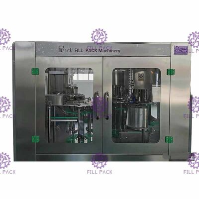 Trinkwasser-füllende Betriebsgetränkewaschende füllende mit einer Kappe bedeckende Maschine PLC Monoblock