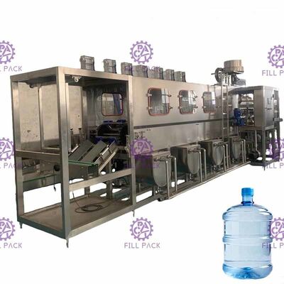 Wasser-Flaschen-Füllmaschine PLC 300BPH 18.9L reine korrosionsbeständig