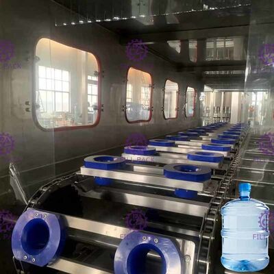 Wasser-Flaschen-Füllmaschine PLC 300BPH 18.9L reine korrosionsbeständig