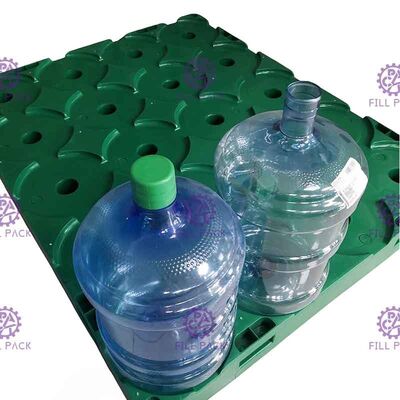 Besonders angefertigt färben Sie die 5 Schicht-untere aufbereitete Kunststoffpalette für das 5 Gallonen-Wasser-Flasche