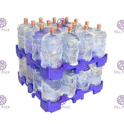 Besonders angefertigt färben Sie die 5 Schicht-untere aufbereitete Kunststoffpalette für das 5 Gallonen-Wasser-Flasche