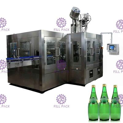 STREICHELN Sie Plastikglas 3 in 1 Monobloc Wasser-Flaschen-Produktions-Maschine/Ausrüstung/Anlage/System des kohlensäurehaltigen Getränks Getränke