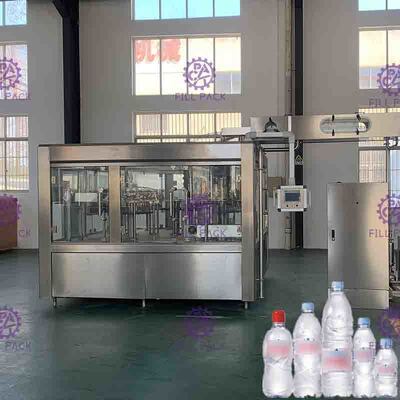 3 in 1 Monoblock-Flaschen-Füllmaschine-Nichtkarbongetränk mit PLC-Steuerung