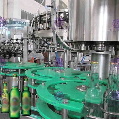 Bierflasche 3 in-1 füllende mit einer Kappe bedeckende Maschine, flüssige Füller-Ausrüstung ausspülend