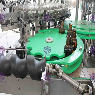 Glas-Flasche 3 in 1 Bier-waschender füllender und mit einer Kappe bedeckender Maschine für Zug Ring Cap