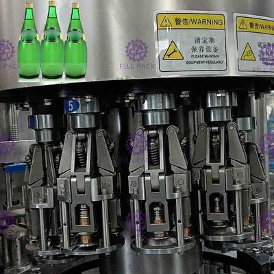 3 in 1 Glasflaschen-Trinkwasser-füllender Anlage mit voller automatischer PLC-Steuerung