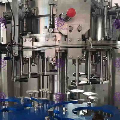 3 in 1 Glasflaschen-Trinkwasser-füllender Anlage mit voller automatischer PLC-Steuerung