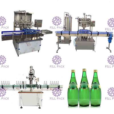 Automatische gekohlte des Getränk-1500BPH Glas-Flaschen-Aluminiumkappen-Getränkelinie der Füllmaschine-2L