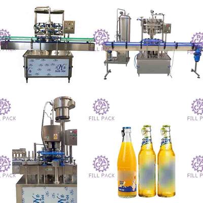 3000BPH karbonisierte die Getränkefüllmaschine-/Glas-Flasche des alkoholfreien Getränkes, die Ring Cap zieht