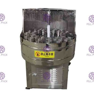 Glas 3000BPH macht Wasser-Flaschen-Füllmaschine mit halb Selbst-Rinser ein