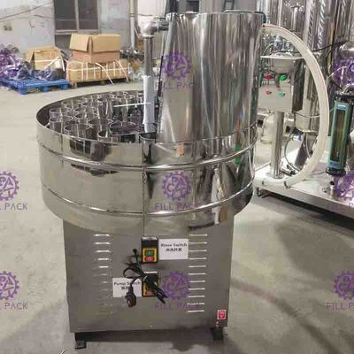 Glas 3000BPH macht Wasser-Flaschen-Füllmaschine mit halb Selbst-Rinser ein