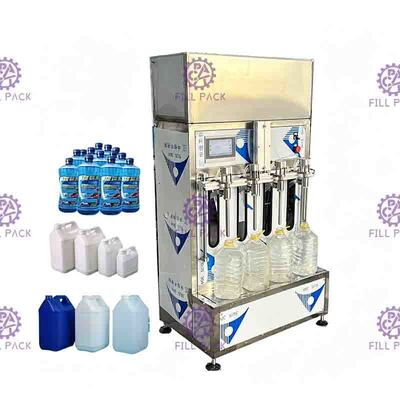 Halb automatischer Juice Filling Machine Linear Liquid-Plastik füllt Mineralwasser ab
