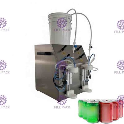 2 Köpfe können kohlensäurehaltige Maschinenausrüstung halbautomatisch 330 ml 90 mm füllen