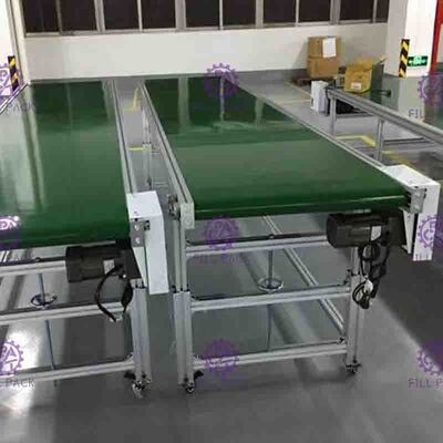 Linearer Flaschentransporteinrichtungs-Gurt-niedrige Reibung PVC-SUS201 mit Geschwindigkeits-Motor