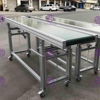 Linearer Flaschentransporteinrichtungs-Gurt-niedrige Reibung PVC-SUS201 mit Geschwindigkeits-Motor