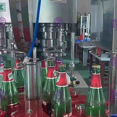 Industrielle 6 Kopf-Flaschen-Kronen-Mit einer Kappe bedecken Maschine, Kronen-Kappen-Flaschen-Dichtungs-Ausrüstung
