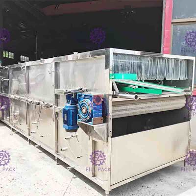 Elektrisches Sterilisator-Flaschen-Verpackungsmaschine-System, Technik-Plastikgurt-Wiederverwertungs-Behälter-System
