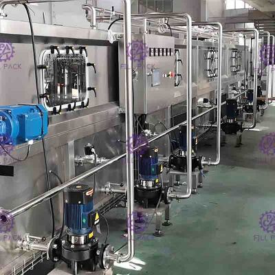 Glas füllte Saft-abkühlende Maschine 36℃ - 85℃ für Warmeinfüllen-Maschine ab