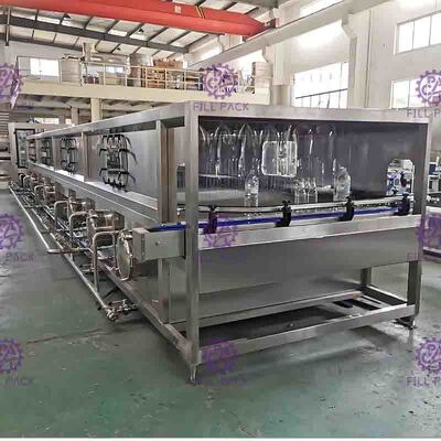 Glas füllte Saft-abkühlende Maschine 36℃ - 85℃ für Warmeinfüllen-Maschine ab