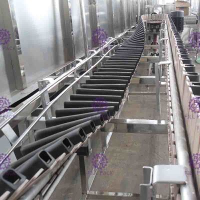 Rückplastikflaschen-Sterilisator-System 8000BPH für gewürzte Saft-Fertigungsstraße