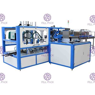 Doppelte Reihe automatische Flaschen-Verpackmaschine für Filmhüllepsychiater